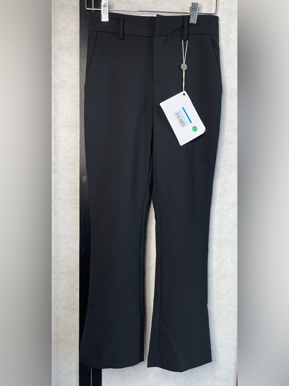Milano Black Classic Straight-Leg Dress Pants. 40 - Picture 1 of 8